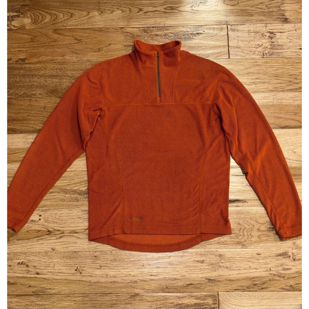 Arcteryx Polartec Waffle Grid Fleece 1/4 Zip Pullover Canada Vintage Men's Small